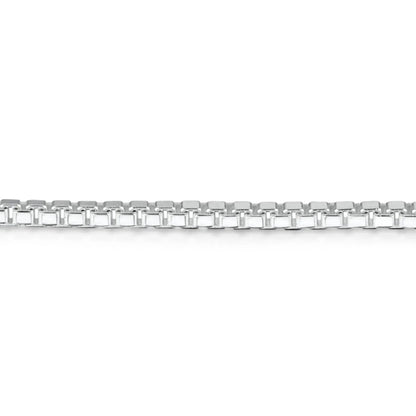 Lucky Four-Leaf Clover Rectangle Pendant Necklace in Sterling Silver