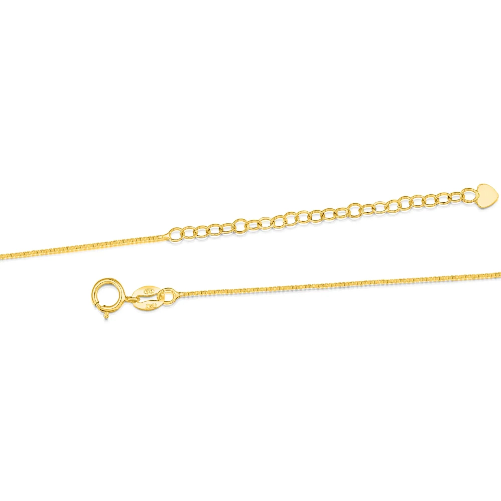 Gold-plated sterling silver round pendant necklace with real flowers.