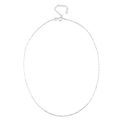 Sterling Silver Necklace - Daisy - White - Small